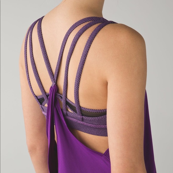 lululemon athletica Tops - Lululemon noveau limits tank sz 8 purple/black